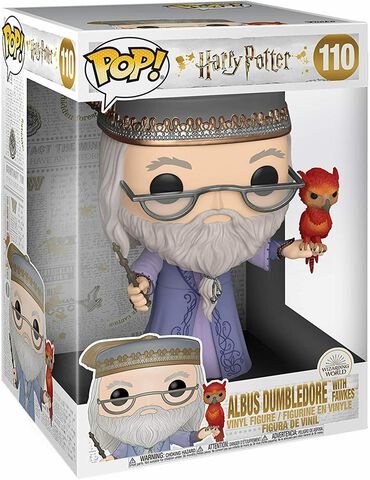 Figurine Funko Pop! N°110 - Harry Potter - Dumbledore & Fawkes 25 Cm